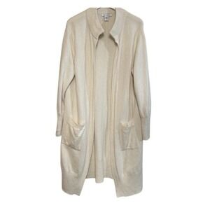 Athleta Women's Spirit Wool‎ Cashmere Wrap Sweater Long Open Front Cardigan Sz S